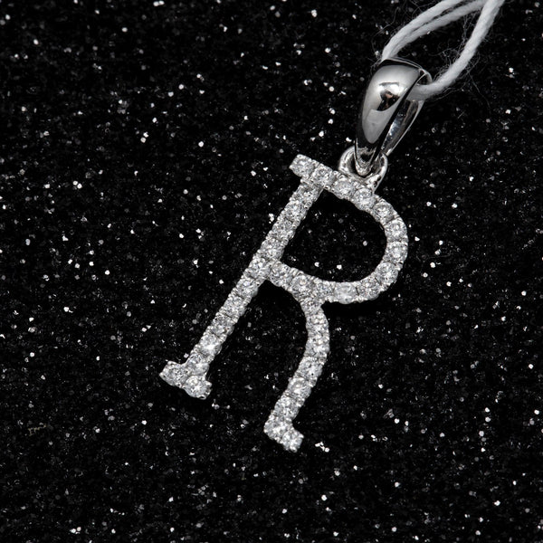 Buy 14K GOLD DIAMOND INITIAL R PENDANT 0.20 CT at the Best Price | OMI ...
