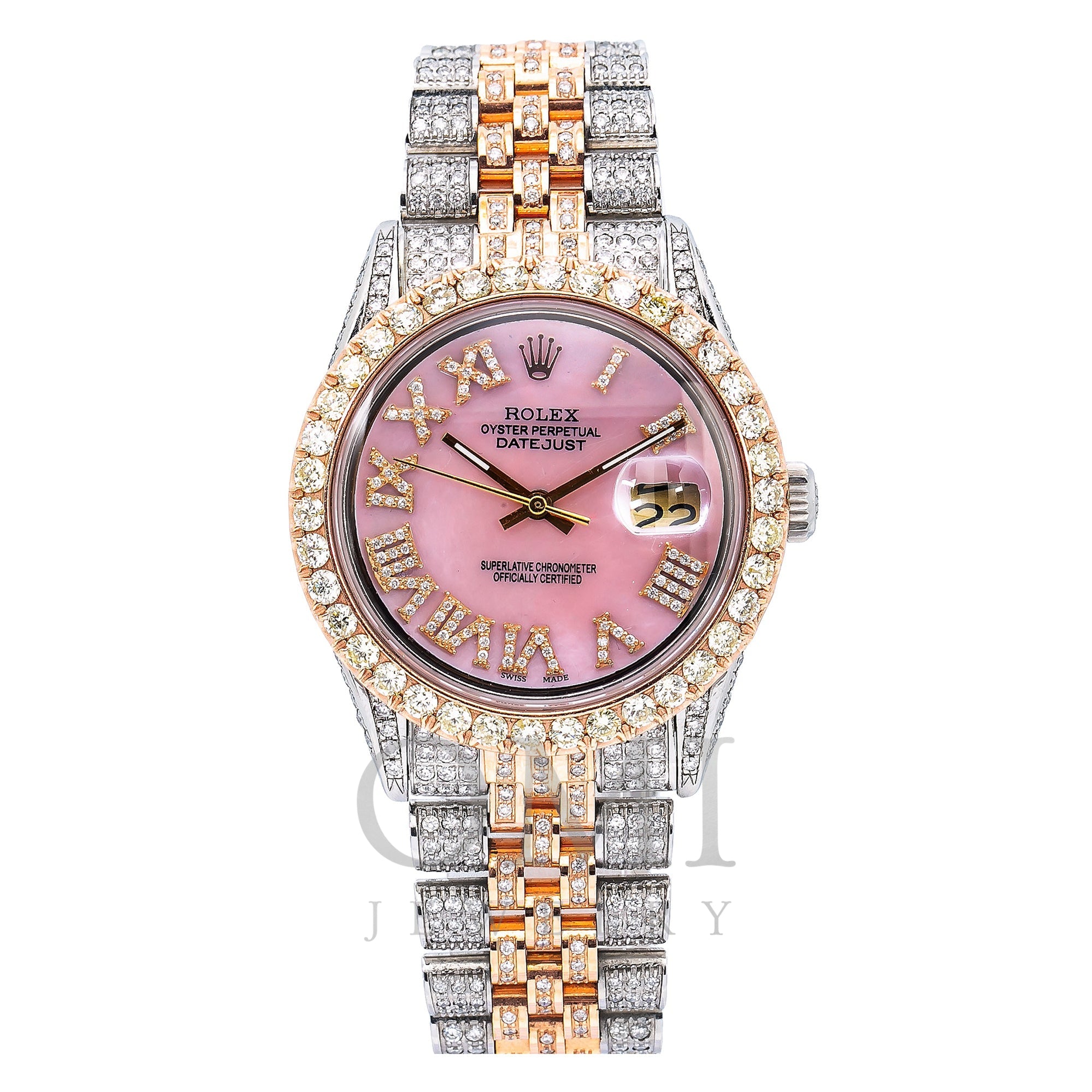 digital overgive blødende Rolex Datejust 1601 36MM Pink Diamond Dial With 8.75 CT Diamonds - OMI  Jewelry