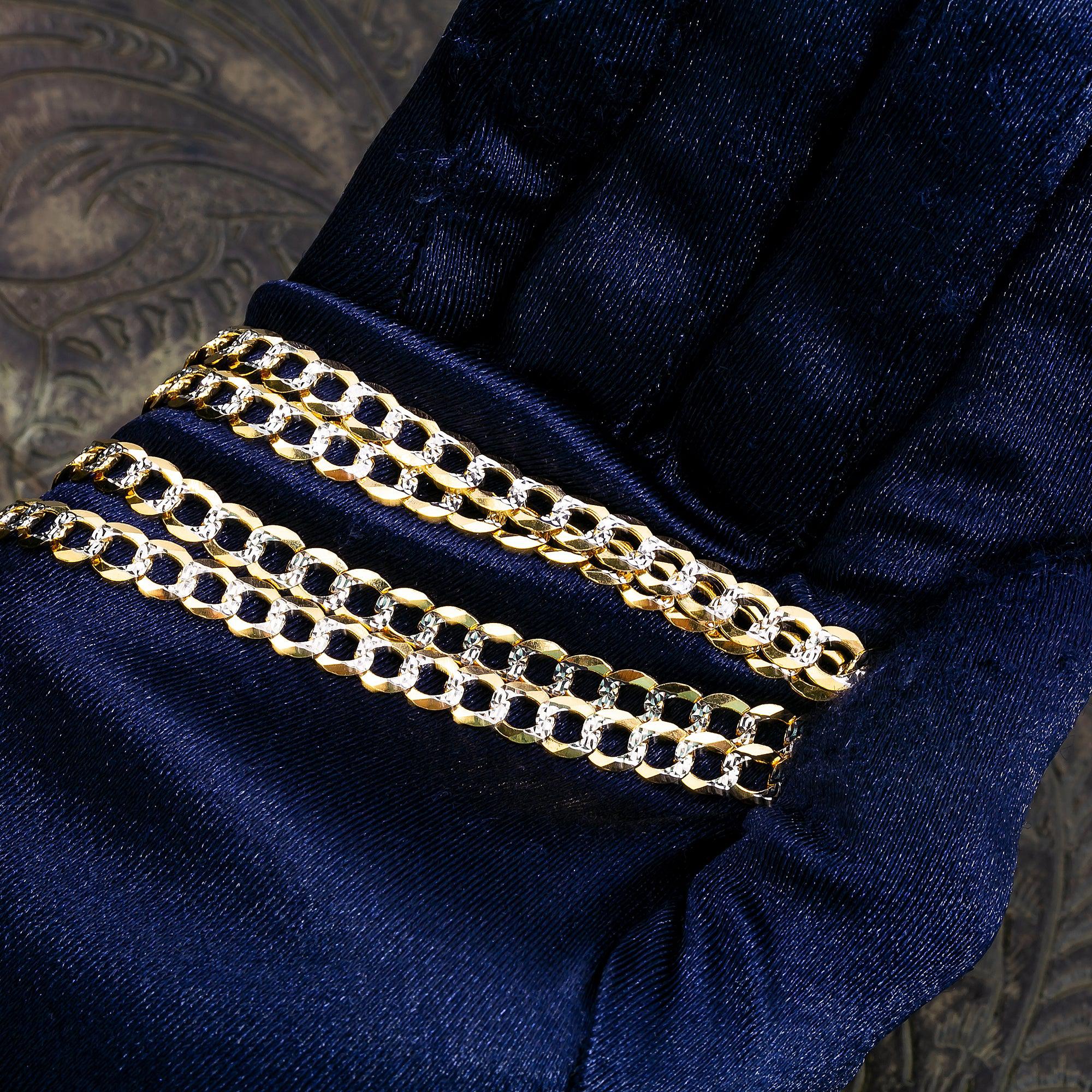 14K Yellow Gold 6mm Dia Cut Open Link Chain Available In Sizes 18"-26"