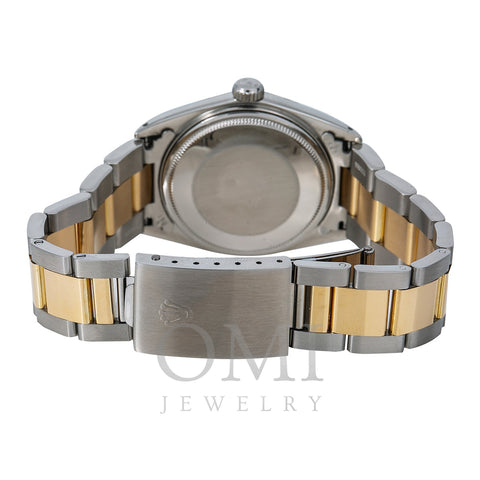 Rolex Datejust Diamond Watch, 1601 36mm, White Diamond Dial With Two Tone Bracelet