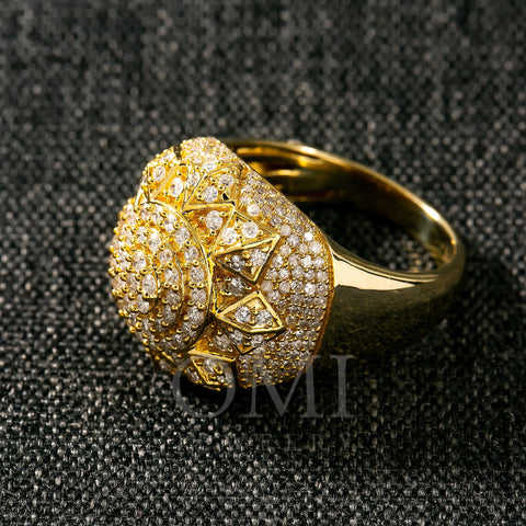 14K YELLOW GOLD DIAMOND RING 1.90 CT