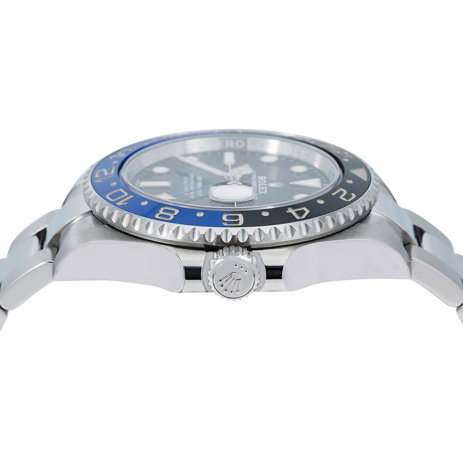 Rolex GMT-Master II 40MM 116710BL Batman Black Dial Black & Blue Ceramic Bezel Stainless Steel Oyster Bracelet