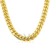 10K Yellow Gold 11mm Solid Miami Cuban Link Chain Available In Sizes 18"-26"