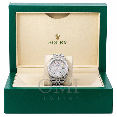 Rolex Datejust Diamond Watch, 116234 36mm, Silver Diamond Dial With Stainless Steel Bracelet