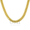 10K Yellow Gold 8mm Solid Miami Cuban Link Chain Available In Sizes 18"-26"