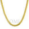 10K Yellow Gold 7mm Solid Miami Cuban Link Chain Available In Sizes 18"-26"