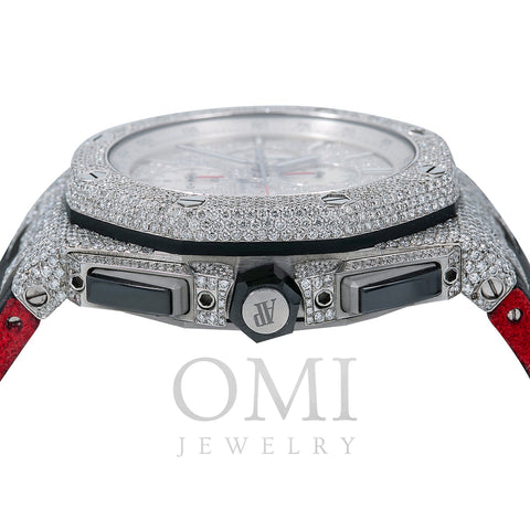 Audemars Piguet Royal Oak Offshore 26400SO Silver Diamond Dial With Leather Bracelet