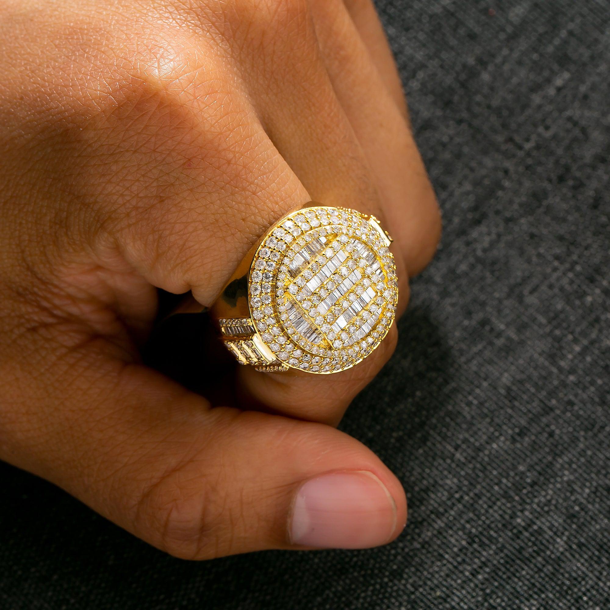 14K YELLOW GOLD DIAMOND RING 1.88 CT