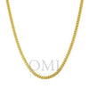 10K Yellow Gold 3mm Solid Miami Cuban Link Chain Available In Sizes 18"-26"