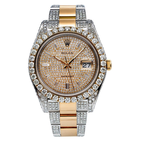 Rolex Datejust II Diamond Watch, 116333 41mm, Champagne Dial With 12.5CT Diamonds