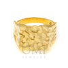 10K YELLOW GOLD NUGGET RING 3.3G