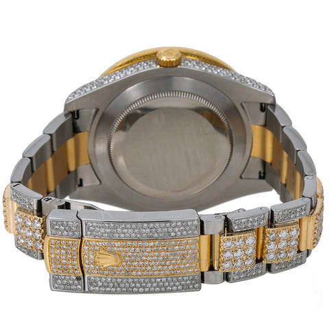 Rolex Datejust II Diamond Watch, 116333 41mm, Black Diamond Dial With 16.25 CT Diamonds