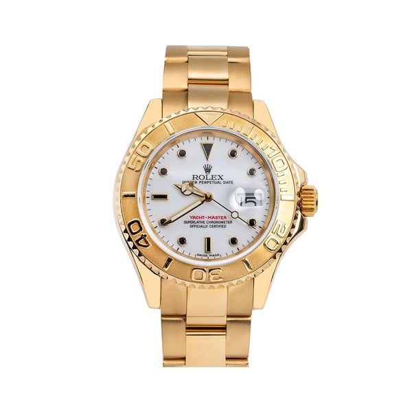 Rolex Yacht Master 16628 40MM Ivory Dial And Yellow Gold Oyster