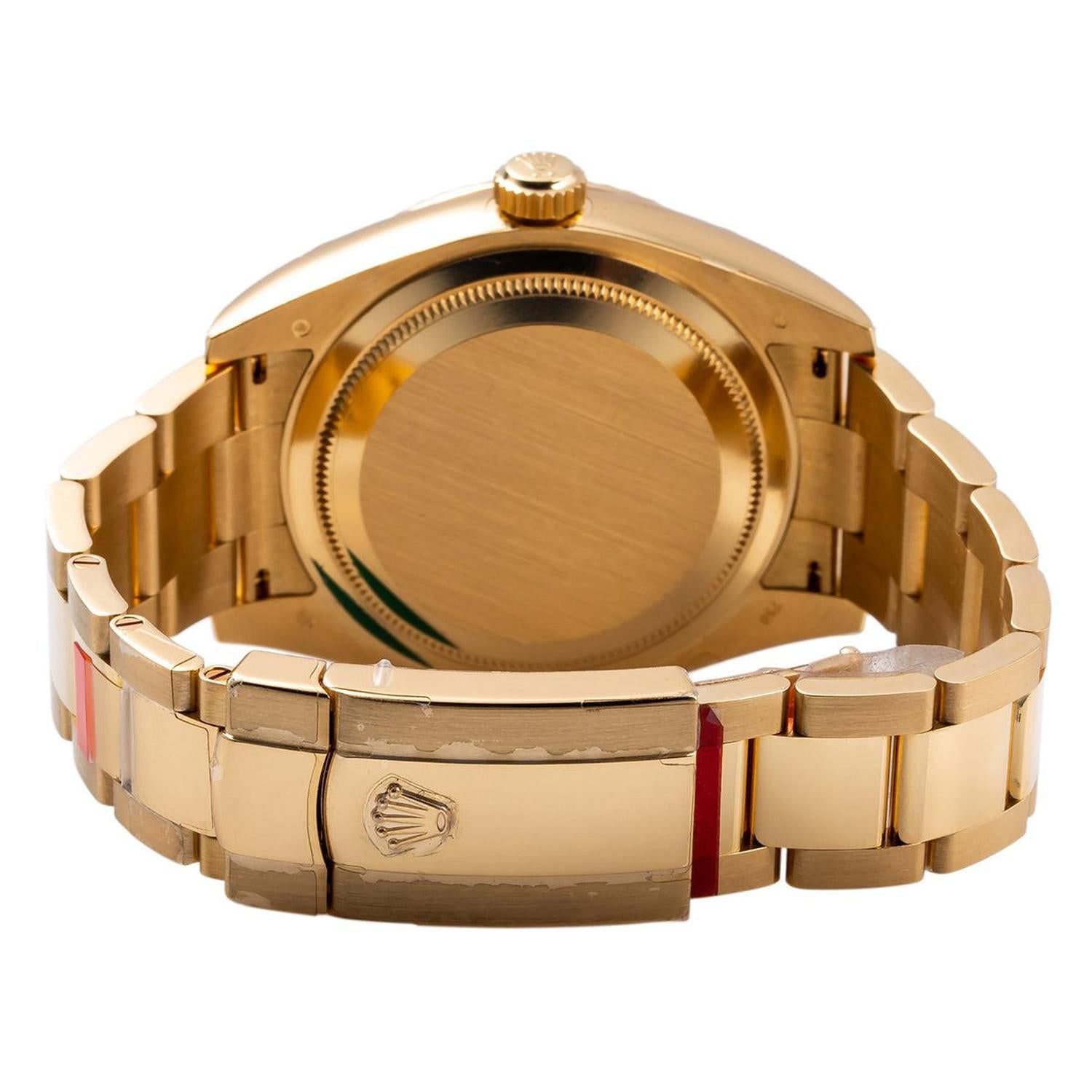 Rolex Sky-Dweller 42MM 326938 Champagne Dial Fluted Bezel 18K Yellow Gold Oyster Bracelet