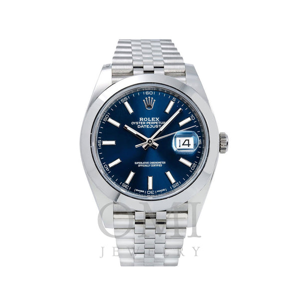 Rolex Datejust 126300 41MM Blue Dial With Stainless Steel Jubilee Bracelet