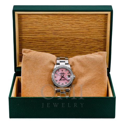Rolex Lady-Datejust 78240 31MM Pink Diamond Dial With 1.05 CT Diamonds
