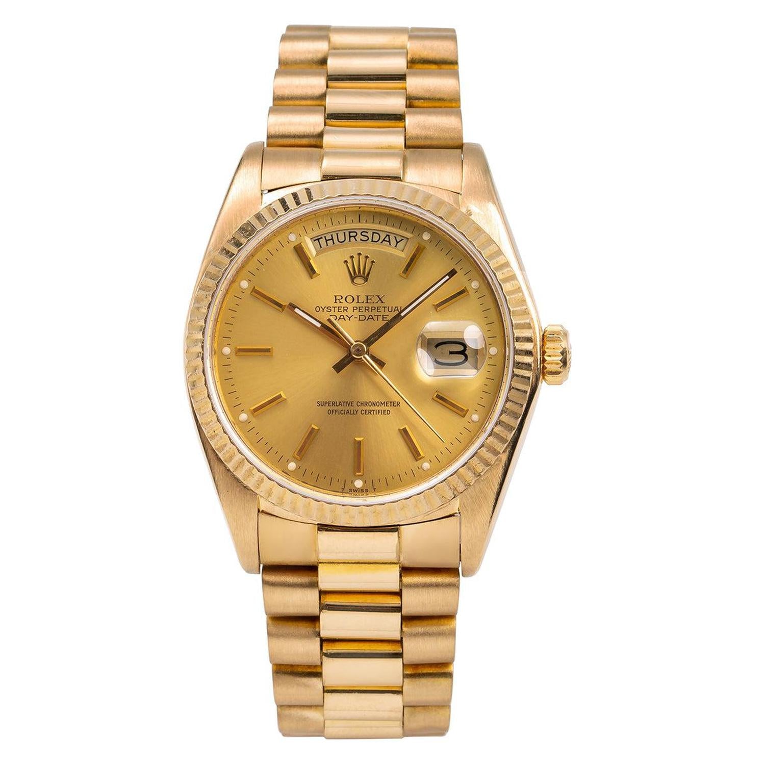 Gold date rolex Clearance