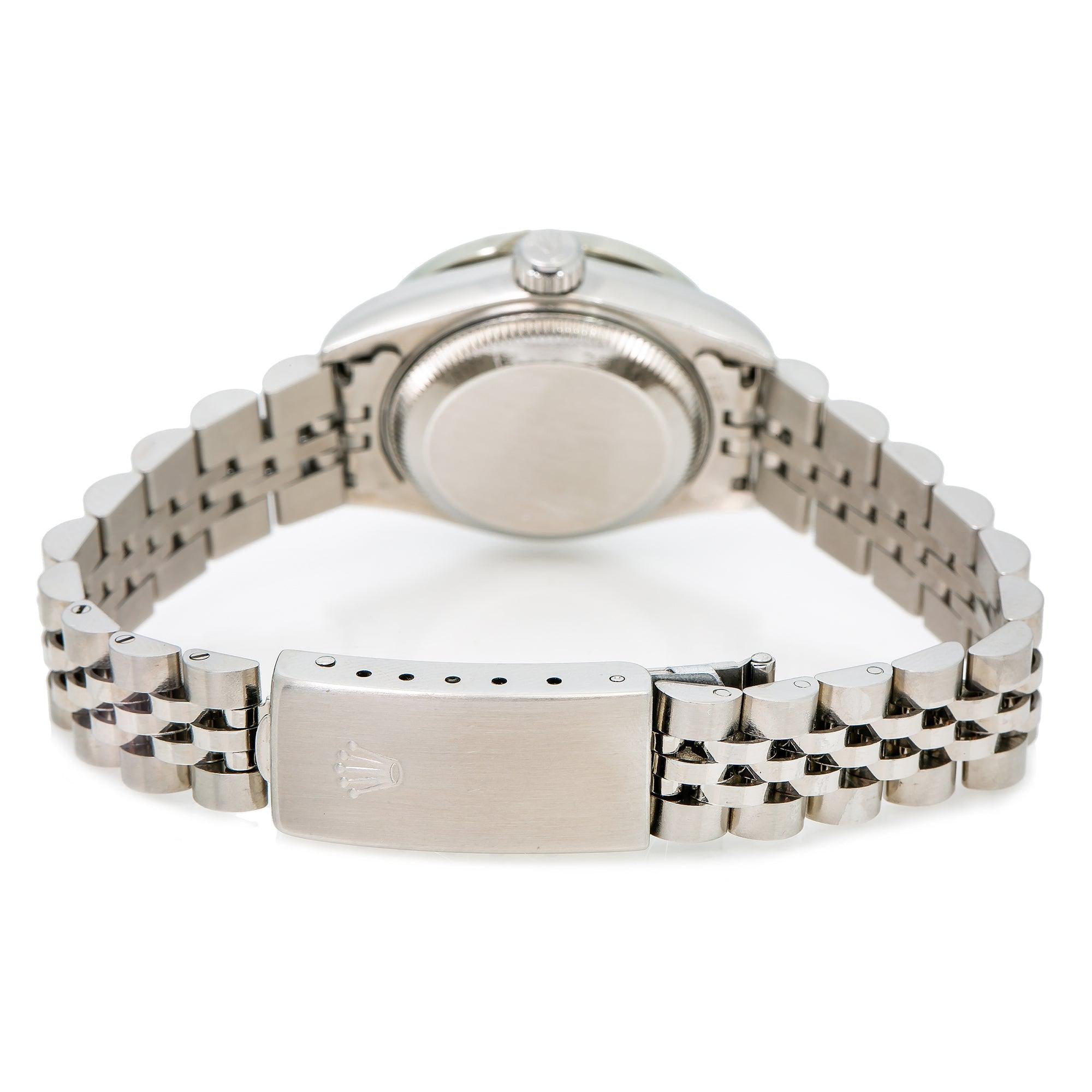 Rolex Datejust 26MM 69174 Mother of Pearl Diamond Dial Diamond Bezel Stainless Steel Jubilee Bracelet