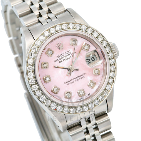 Rolex Lady-Datejust 6917 26MM Pink Diamond Dial With Stainless Steel Jubilee Bracelet