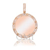 14K ROSE GOLD ROUND AND BAGUETTE DIAMOND PICTURE PENDANT 2.86 CT