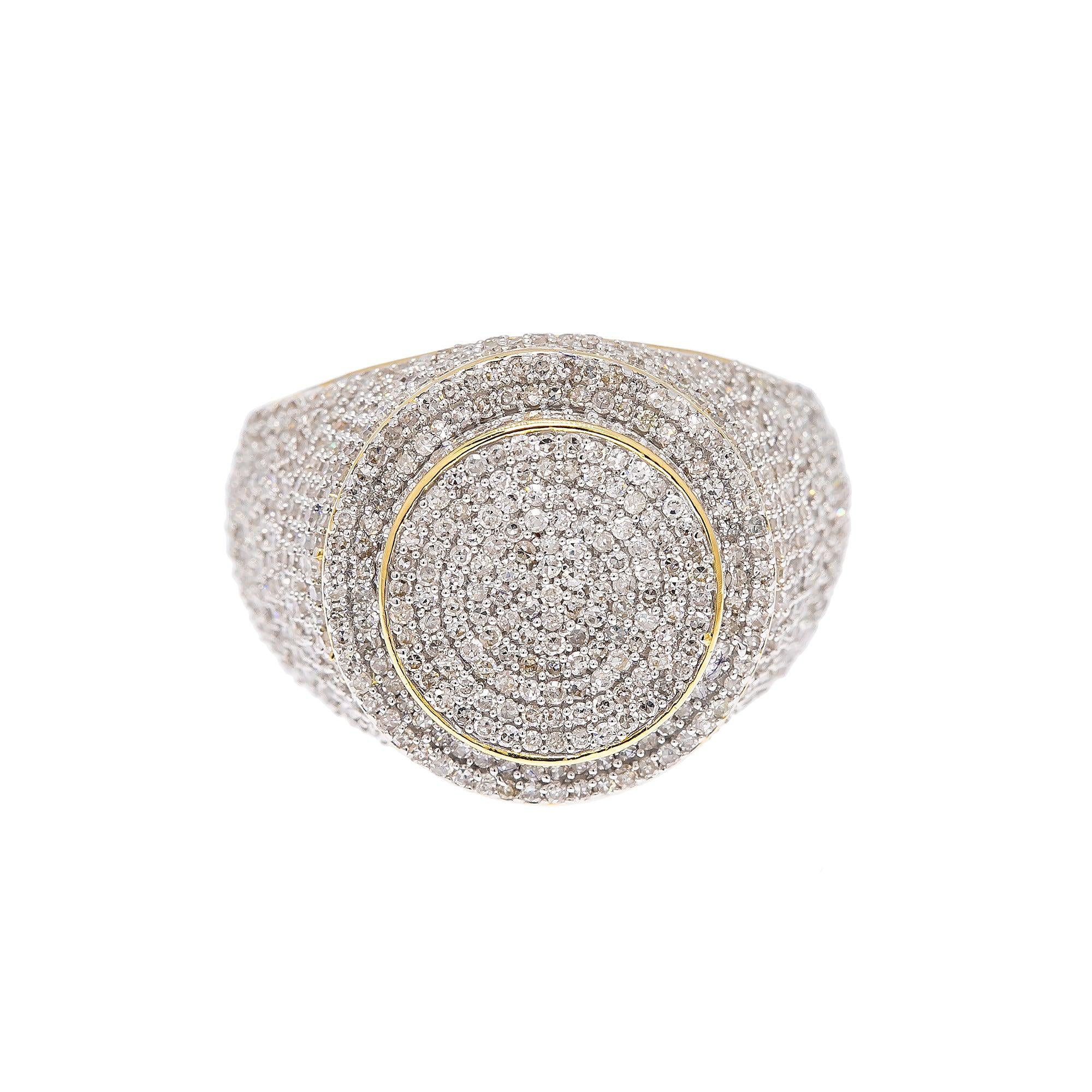 14K YELLOW GOLD DIAMOND RING 2.14 CT