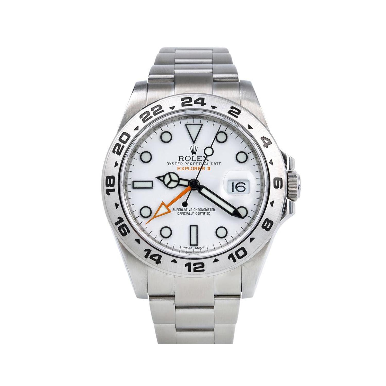 Rolex Explorer II 42MM 216570 Polar White Dial Stainless Steel Bezel Stainless Steel Oyster Bracelet