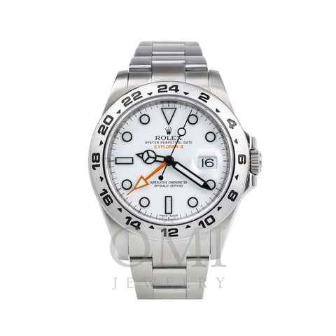 Stainless Steel Rolex Explorer II 216570 42mm White Dial