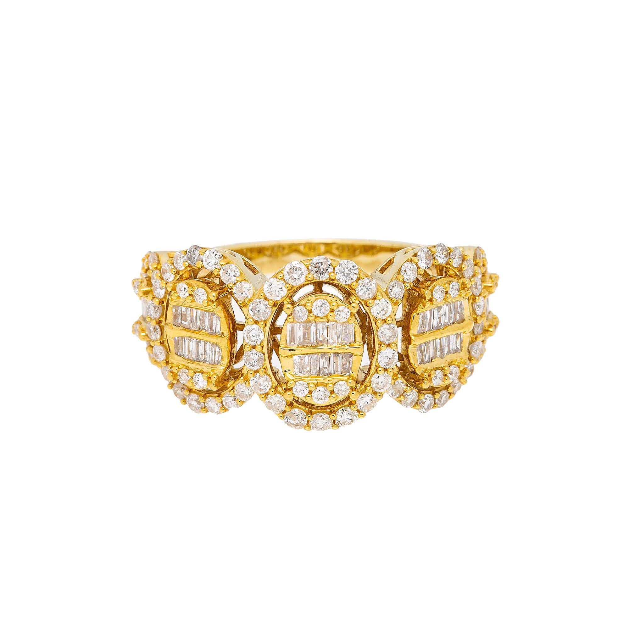 14K Yellow Gold Diamond Ring