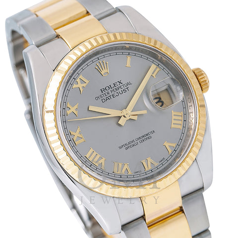 Rolex Datejust 116233 36MM Silver Dial With Two Tone Bracelet