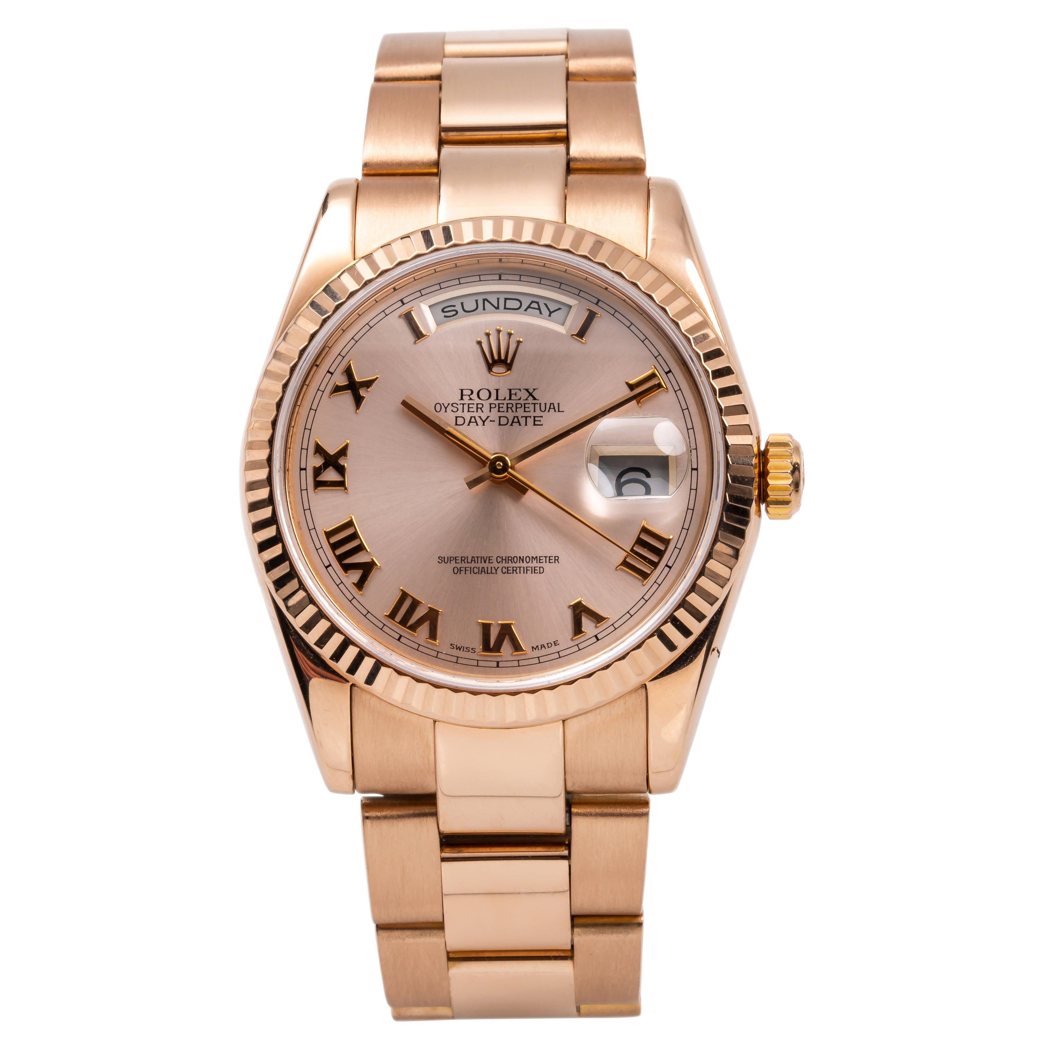 Rolex day outlet date pink dial