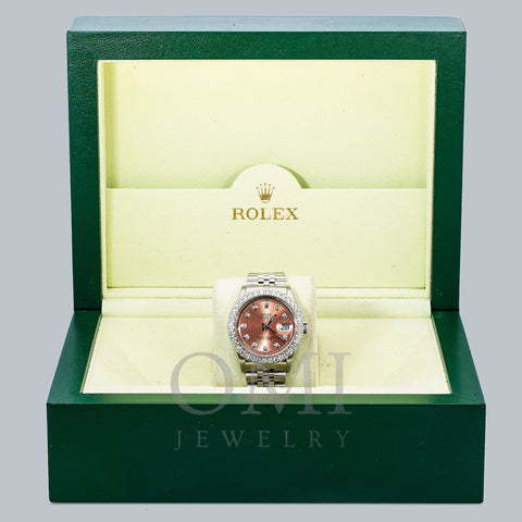 Rolex Datejust 1601 36MM Pink Diamond Dial With 2.75 CT Diamonds