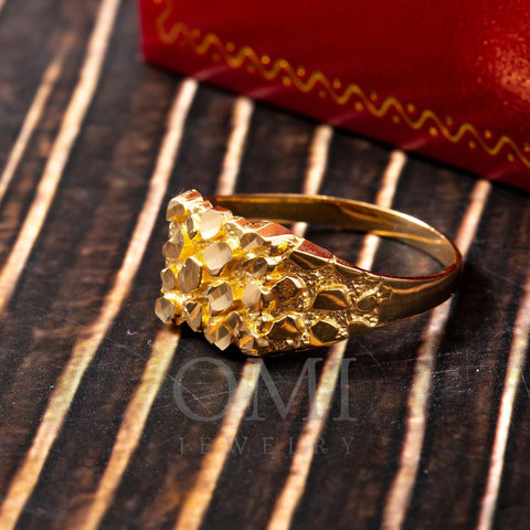 10K Yellow Gold Nugget Ring 2.5G