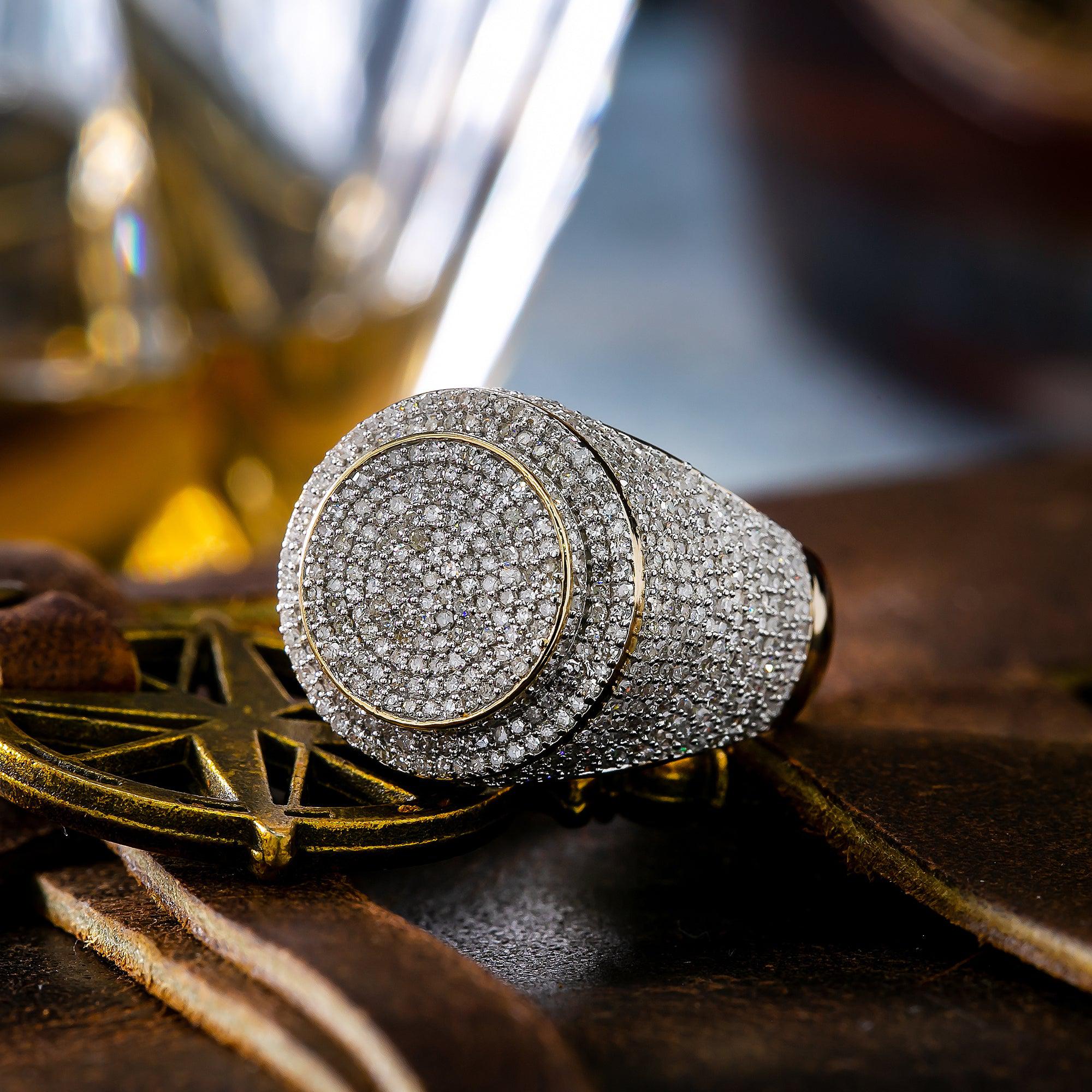 14K YELLOW GOLD DIAMOND RING 2.14 CT