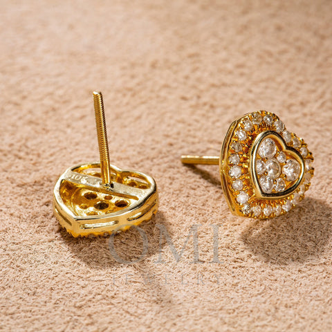 10K Yellow or White Gold Diamond Earrings