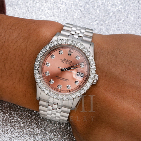 hat katastrofale vaskepulver Rolex Datejust 1601 36MM Pink Diamond Dial With 2.75 CT Diamonds - OMI  Jewelry