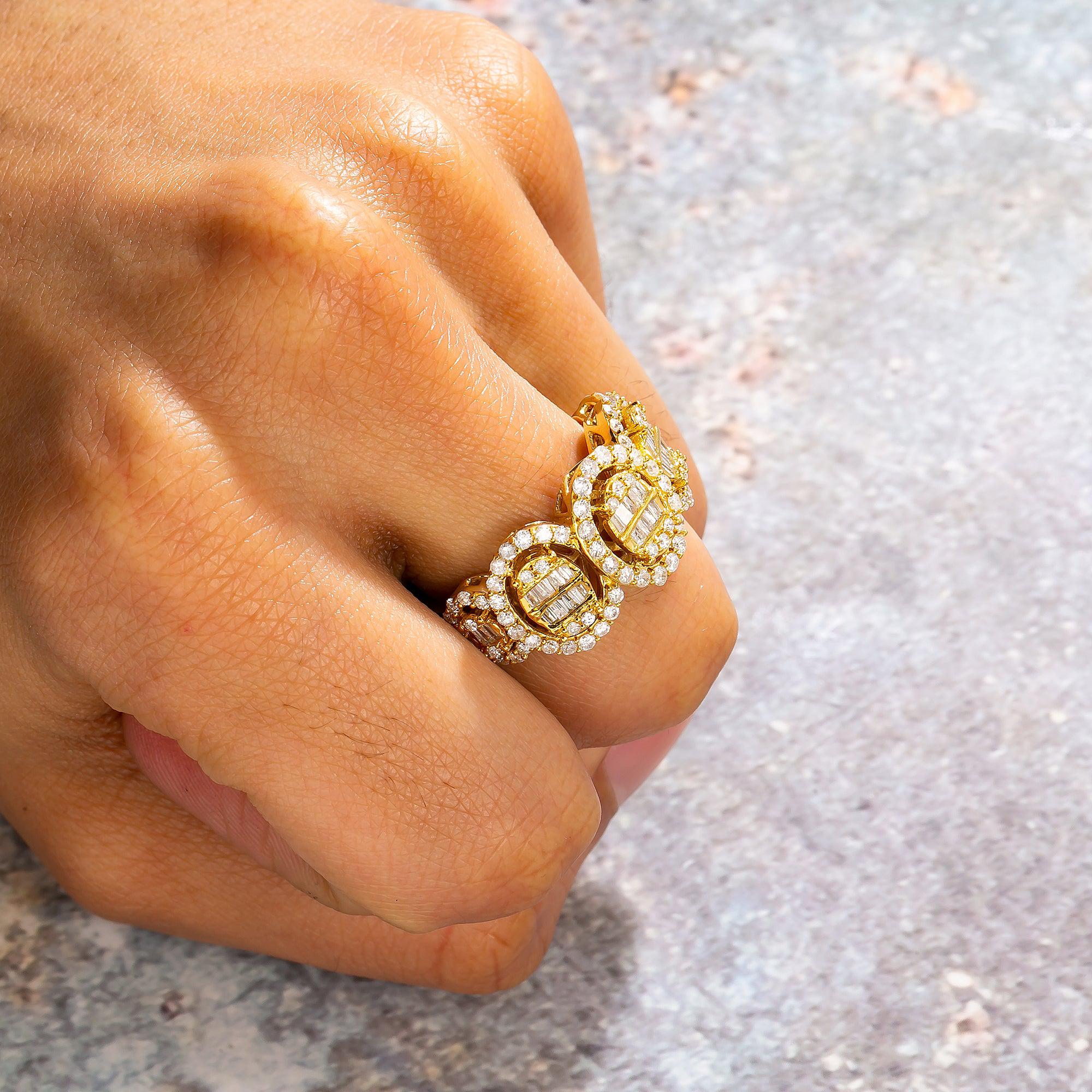14K Yellow Gold Diamond Ring