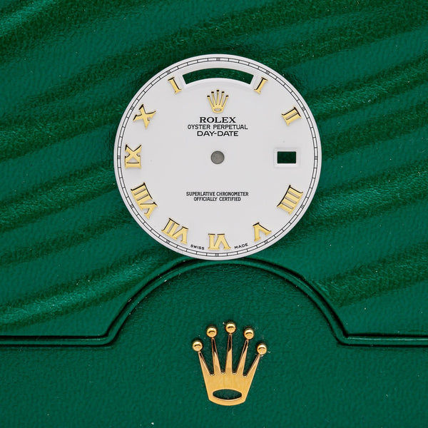 Buy Original Rolex Men's Day- Date 41MM White with Yellow Gold