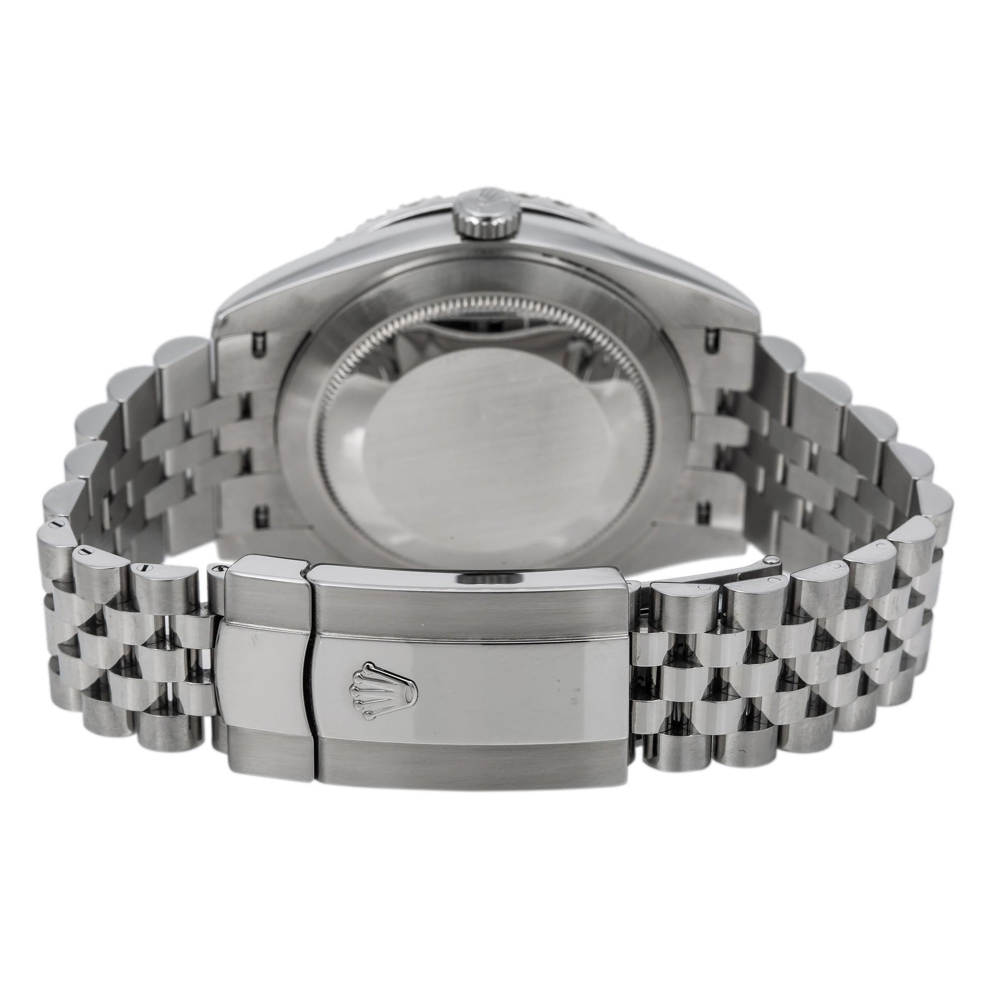 Rolex Datejust 41MM 126300 Mother of Pearl Roman Diamond Dial Diamond Bezel Stainless Steel Jubilee Bracelet