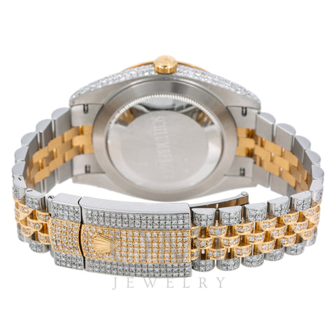 Rolex Datejust Diamond Watch, 126333 41mm, Champagne Diamond Dial With Two Tone Jubilee Bracelet