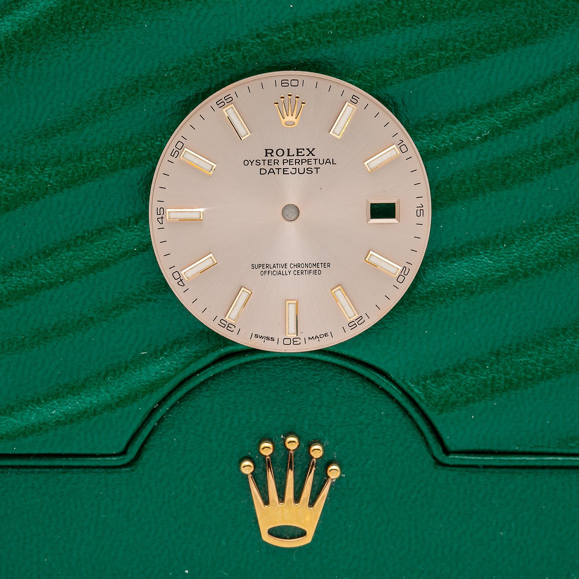 Original Rolex Men's Datejust 40MM Creme Non Numerical Dial