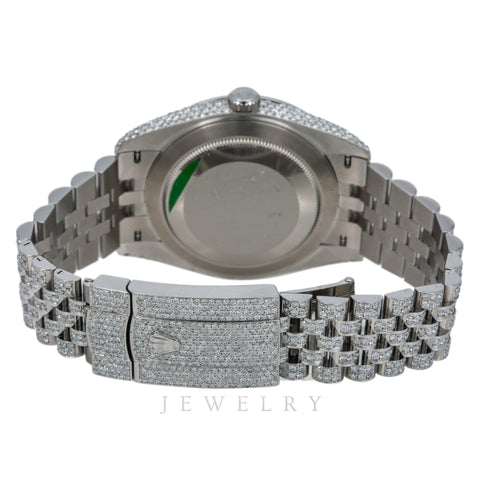 Rolex Datejust 126333 41MM Silver Diamond Dial With Diamond Stainless Steel Jubilee Bracelet