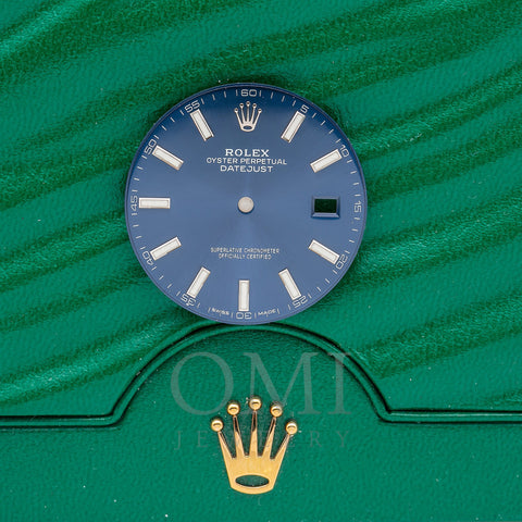 Original Rolex Men's Datejust 41MM Blue Non Numerical Dial