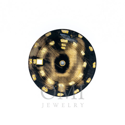 Original Audemars Piguet Royal Oak 41mm Black Checkered Gold Stick Dial Ref #15400