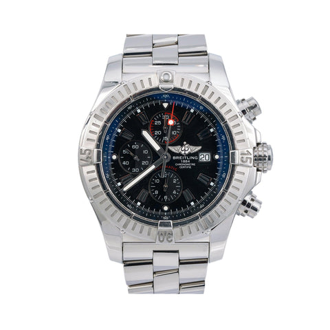 Breitling Super Avenger A13370 48MM Blue Dial With Stainless Steel Bracelet