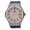 Hublot Classic Fusion 511.NX 45MM Rose Gold Diamond Dial With Leather Bracelet