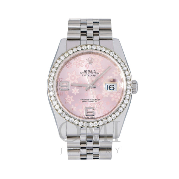 Rolex Datejust 116200 36MM Pink Dial With Stainless Steel Bracelet