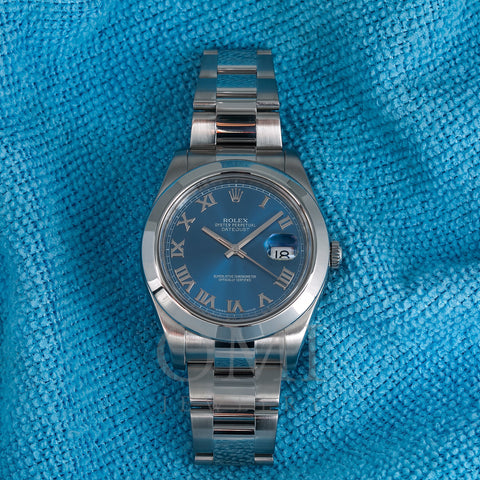 Rolex Datejust II 116300 41MM Blue Dial With Stainless Steel Bracelet