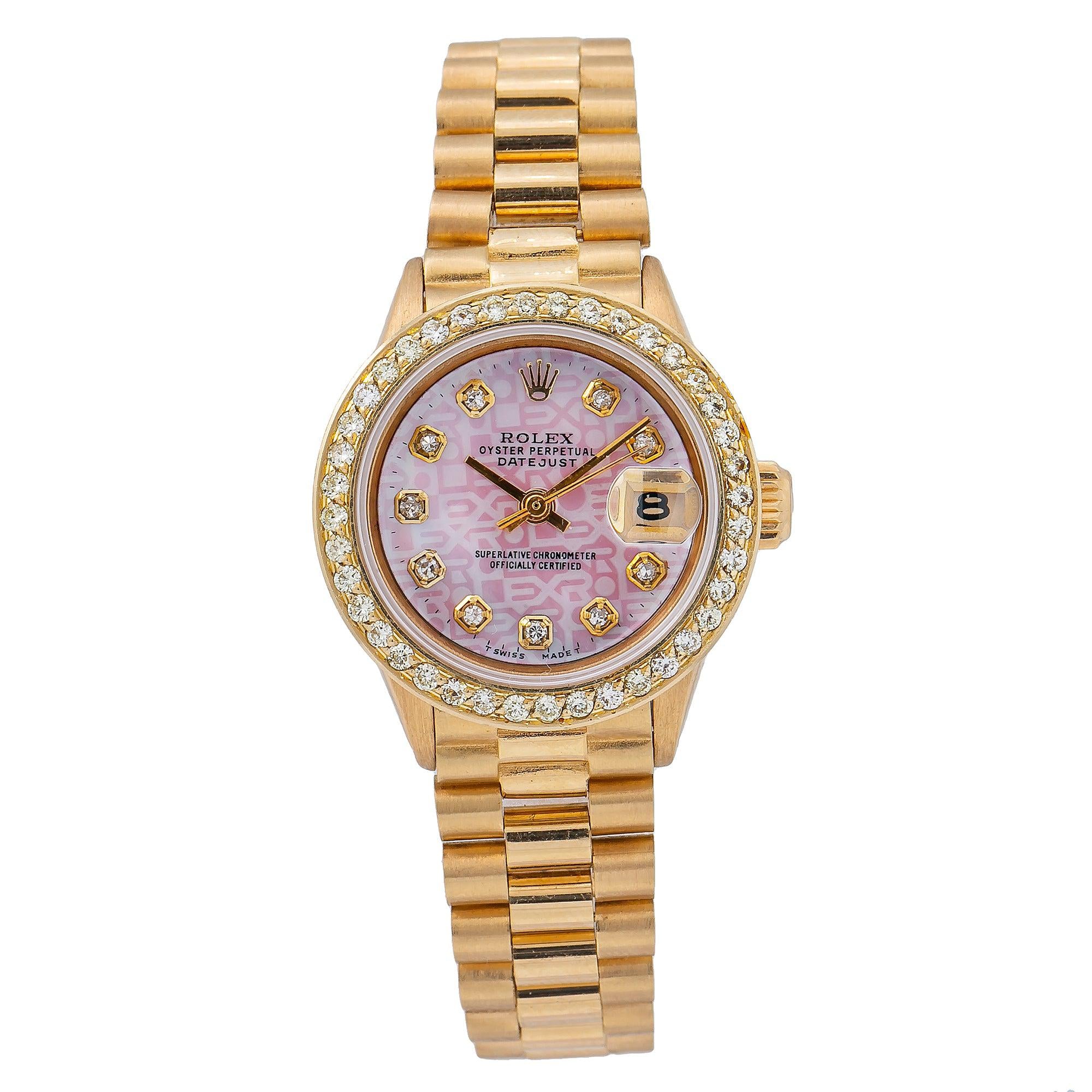 Pink gold rolex oyster Clearance