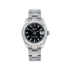 Rolex Datejust 31MM 178240 Black Dial Smooth Bezel Stainless