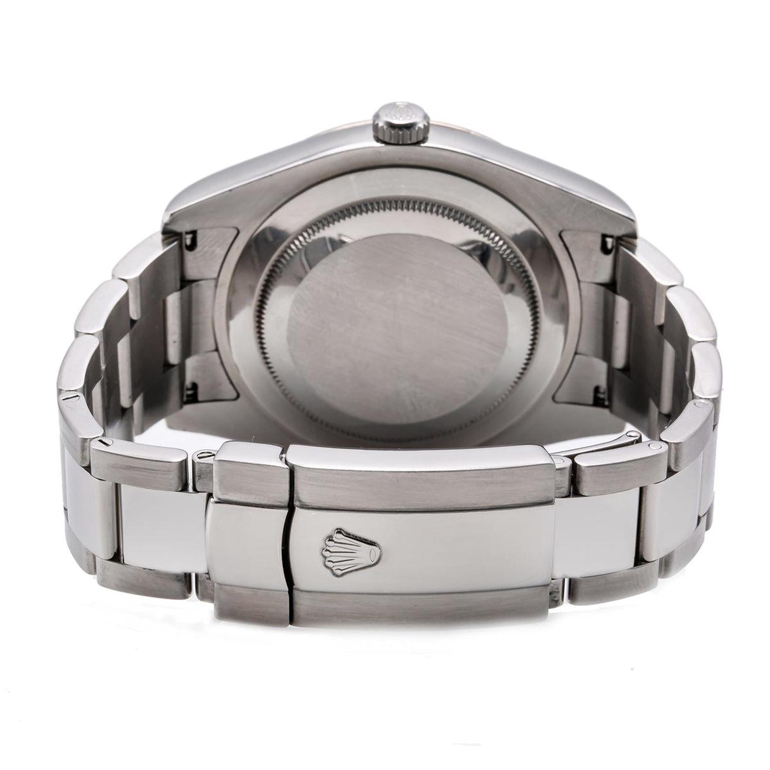 Rolex Datejust 41MM 116334 Black Roman Dial Fluted Bezel Stainless Steel Oyster Bracelet